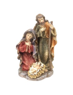 Crèche de Noël DKD Home Decor Résine (2 Unités) (12 x 10 x 19 cm) 2