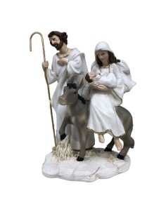 Crèche de Noël DKD Home Decor Résine (2 Unités) (12 x 12 x 21 cm) 2