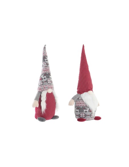Décorations de Noël DKD Home Decor Gnome Polyester (24 x 14 x 58 cm) (2 Unités)