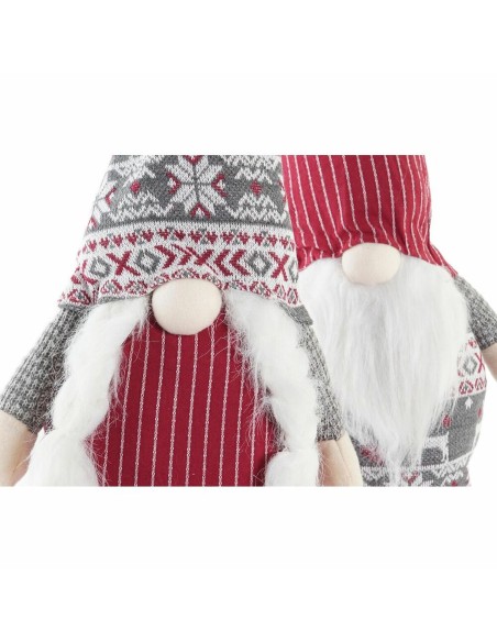 Décorations de Noël DKD Home Decor Gnome Polyester (24 x 14 x 58 cm) (2 Unités)