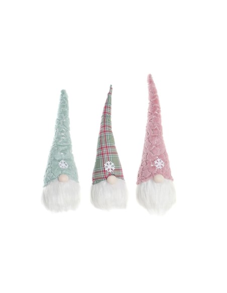 Décoration DKD Home Decor Gnome Polyester (17 x 16 x 54 cm) (3 Unités)