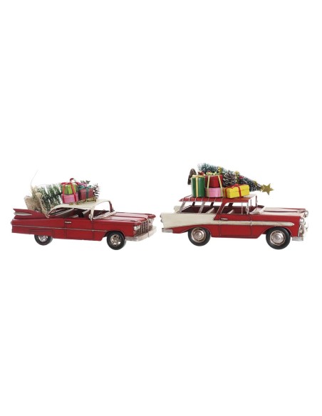 Décorations de Noël DKD Home Decor Voiture Métal (26 x 10 x 12 cm) (2 Unités)