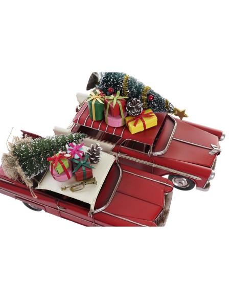 Décorations de Noël DKD Home Decor Voiture Métal (26 x 10 x 12 cm) (2 Unités)