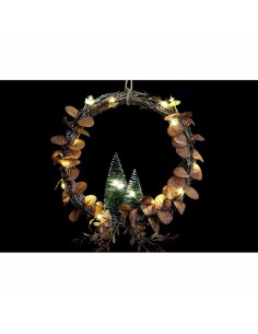 Décorations de Noël DKD Home Decor Lumière LED Arbre (2 Unités) (30 x 2 x 30 cm) 2