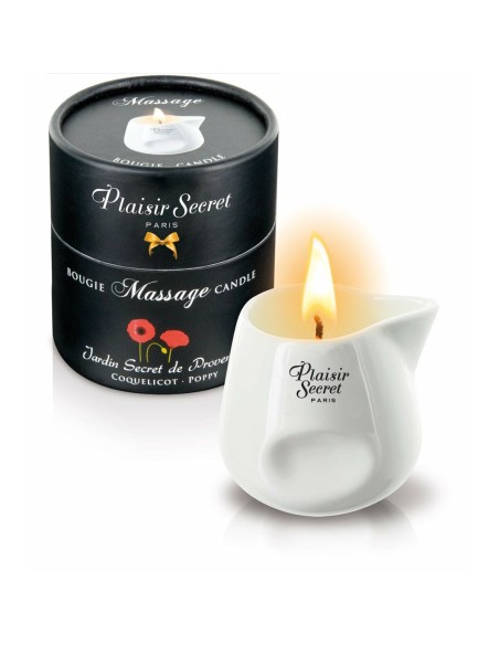 Bougie de massage Plaisirs Secrets Coquelicot 80 ml