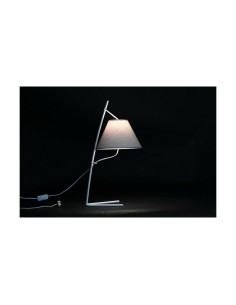 Lampe de bureau DKD Home Decor Doré Métal Lin Blanc 50 W Moderne (25 x 31 x 57 cm) (2 Unités) 2