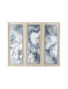 Cadre DKD Home Decor Abstrait Moderne (53,5 x 5 x 140 cm) (3 Unités)