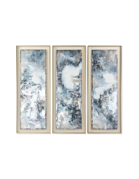 Cadre DKD Home Decor Abstrait Moderne (53,5 x 5 x 140 cm) (3 Unités)