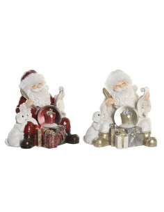 Décorations de Noël DKD Home Decor Résine (2 Unités) (14 x 12 x 14 cm)
