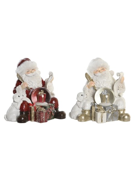Décorations de Noël DKD Home Decor Résine (2 Unités) (14 x 12 x 14 cm)
