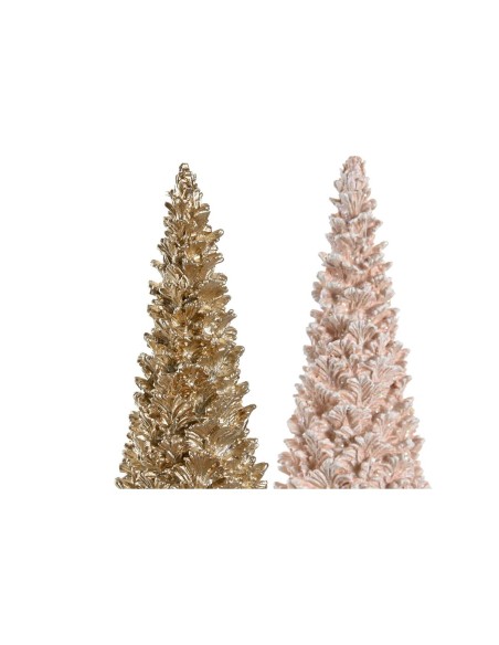 Décorations de Noël DKD Home Decor Arbre Résine (10,5 x 10,5 x 32 cm) (2 Unités)