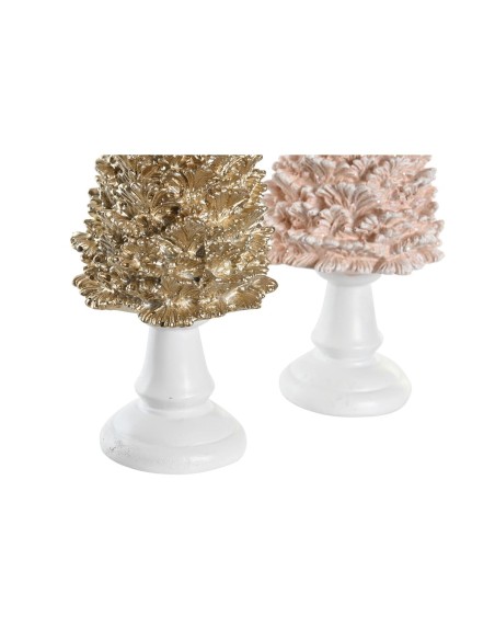 Décorations de Noël DKD Home Decor Arbre Résine (10,5 x 10,5 x 32 cm) (2 Unités)