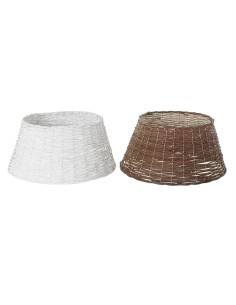 Jupe pour l'arbre de Noël DKD Home Decor osier (59 x 59 x 26 cm) (2 Unités)