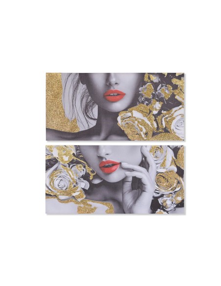 Cadre DKD Home Decor Femme (80 x 2 x 40 cm) (2 Unités)