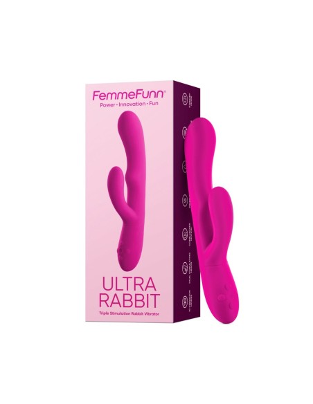 Vibration de Stimulation Double FemmeFunn Ultra Rabbit Rose