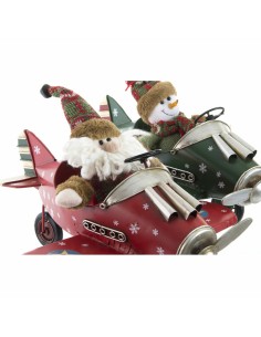 Décorations de Noël DKD Home Decor Avion Métal (36,5 x 23 x 25 cm) (2 Unités) 2