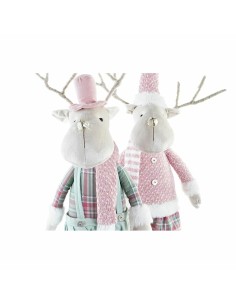 Décorations de Noël DKD Home Decor Renne Polyester (20 x 17 x 60 cm) (2 Unités) 2