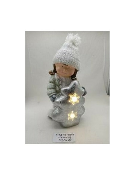 Décorations de Noël DKD Home Decor Enfants Magnésium (25,5 x 18,5 x 39,5 cm) (2 Unités)