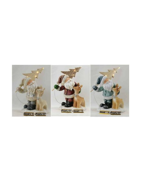 Décorations de Noël DKD Home Decor Résine (18 x 11 x 23,5 cm) (3 Unités)