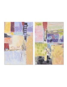 Cadre DKD Home Decor Abstrait Urbaine (60 x 3 x 90 cm) (2 Unités)