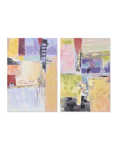 Cadre DKD Home Decor Abstrait Urbaine (60 x 3 x 90 cm) (2 Unités)