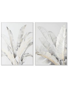 Cadre DKD Home Decor Palmiers Tropical (90 x 4 x 120 cm) (2 Unités)