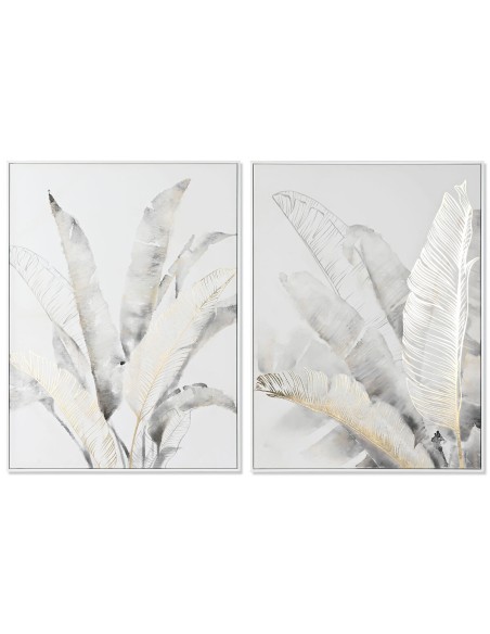 Cadre DKD Home Decor Palmiers Tropical (90 x 4 x 120 cm) (2 Unités)