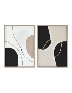 Cadre Home ESPRIT Abstrait Urbaine 50 x 3,5 x 70 cm (2 Unités)