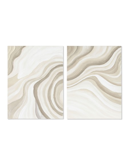 Cadre Home ESPRIT Abstrait Moderne 90 x 3,7 x 120 cm (2 Unités)