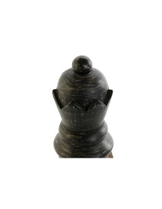 Figurine Décorative DKD Home Decor Blanc Marron Noir Pièces du jeu d'échec Loft 12 x 12 x 48 cm (2 Unités) 2