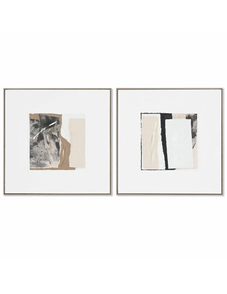 Cadre Home ESPRIT Abstrait Urbaine 82,3 x 4,5 x 82,3 cm (2 Unités)
