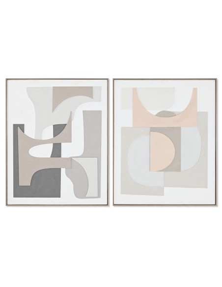 Cadre Home ESPRIT Abstrait Urbaine 82,3 x 4,5 x 102 cm (2 Unités)