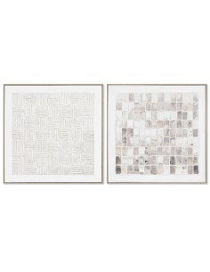 Cadre Home ESPRIT Abstrait Urbaine 82,2 x 4,5 x 82,2 cm (2 Unités)