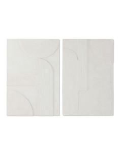 Décoration murale Home ESPRIT Blanc Moderne 80 x 5 x 120 cm (2 Unités)