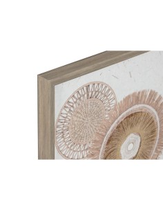 Toile Home ESPRIT Blanc Naturel Boho 40 x 3 x 60 cm (2 Unités) 2