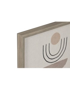 Toile Home ESPRIT Beige Moderne Scandinave 40 x 4 x 50 cm (2 Unités) 2