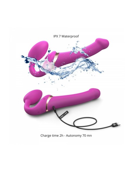 Vibromasseur Strap-on-me 6017456 Rose XL M