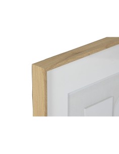 Cadre Home ESPRIT Blanc Naturel Moderne 60 x 4 x 60 cm (2 Unités) 2