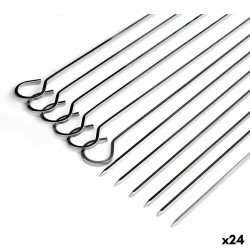Ensemble de brochettes pour barbecue Algon Métal 27 cm 6 Pièces (24 Unités)
