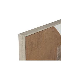 Cadre Home ESPRIT Marron Noir Abstrait Urbaine 82 x 4,5 x 102 cm (2 Unités) 2