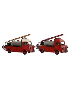 Figurine Décorative DKD Home Decor Rouge Argenté Vintage 33 x 14 x 19 cm (2 Unités)