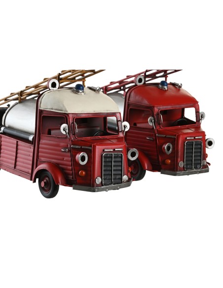 Figurine Décorative DKD Home Decor Rouge Argenté Vintage 33 x 14 x 19 cm (2 Unités)
