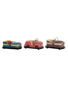 Figurine Décorative DKD Home Decor Bleu Rose Lila Vintage 19,5 x 11 x 9,5 cm (3 Unités)