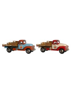 Figurine Décorative DKD Home Decor Bleu Blanc Rouge Orange Vintage 31 x 12 x 13 cm (2 Unités)