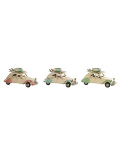 Figurine Décorative Home ESPRIT Bleu Vert Rose Vintage 28 x 11 x 11,5 cm (3 Unités)