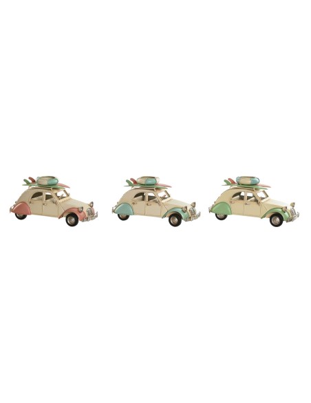Figurine Décorative Home ESPRIT Bleu Vert Rose Vintage 28 x 11 x 11,5 cm (3 Unités)
