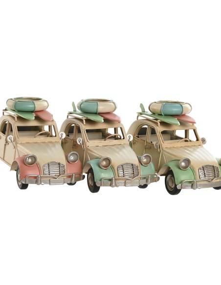 Figurine Décorative Home ESPRIT Bleu Vert Rose Vintage 28 x 11 x 11,5 cm (3 Unités)