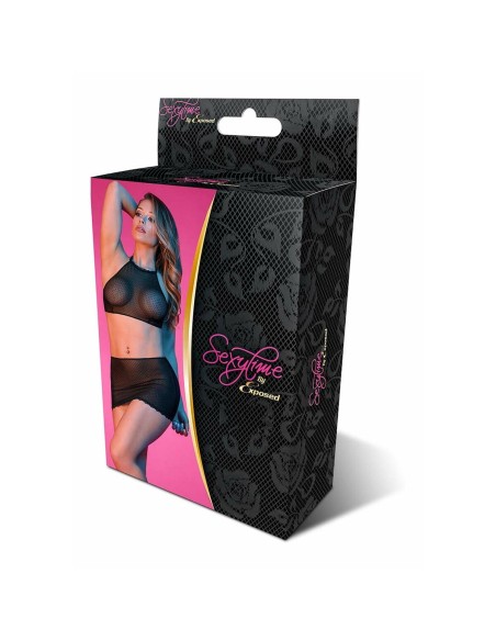 Ensemble de Lingerie Exposed Noir (S/M)
