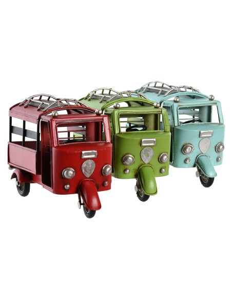 Figurine Décorative DKD Home Decor Rouge Vert Bleu ciel Vintage 16 x 7 x 10 cm (3 Unités)