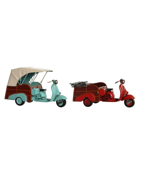 Figurine Décorative DKD Home Decor Bleu Rouge Vintage 38 x 16 x 22 cm (2 Unités)